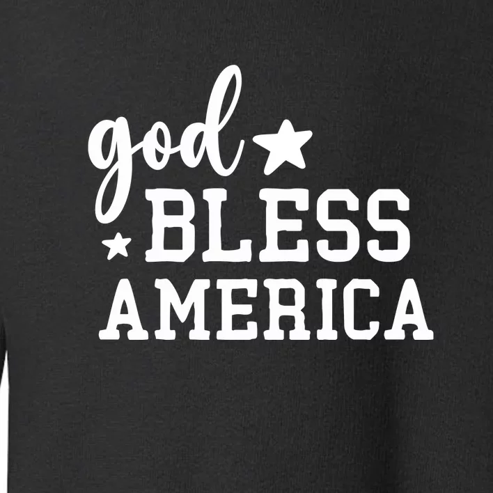 God Bless America Memorial Day Gift Toddler Sweatshirt