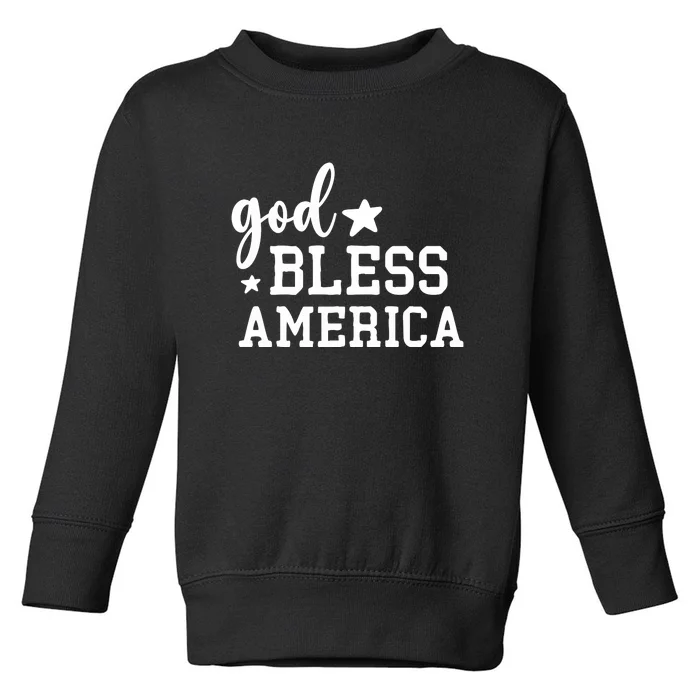 God Bless America Memorial Day Gift Toddler Sweatshirt