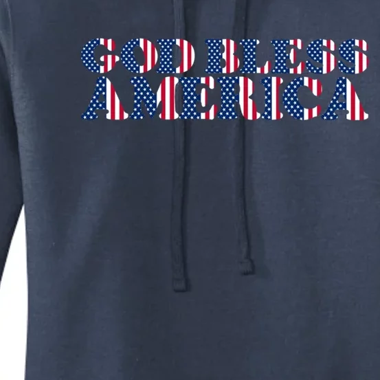 God Bless America Usa Pride United States Stars And Stripes Gift Women's Pullover Hoodie