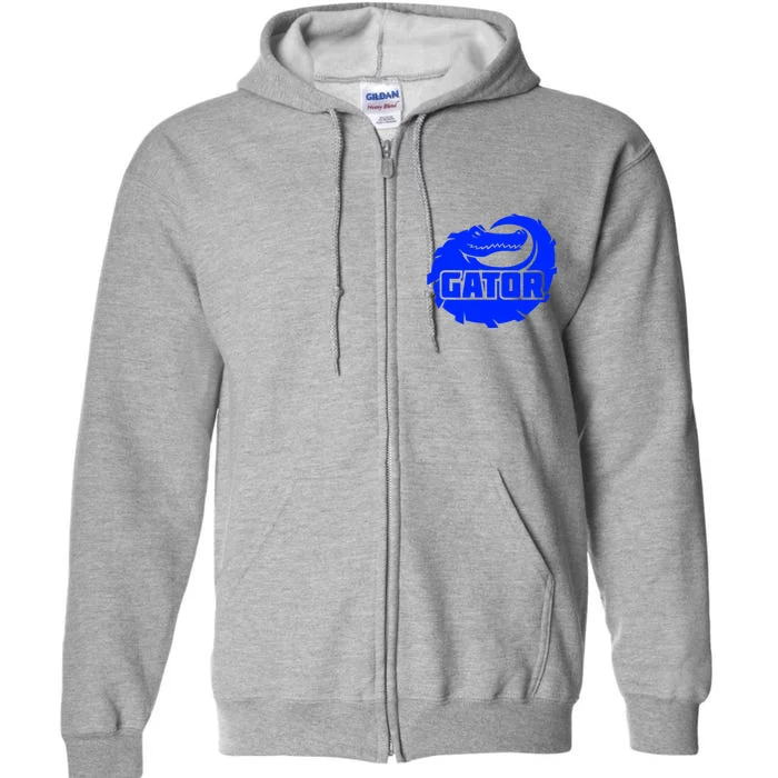 Gator Blue Alligator Full Zip Hoodie