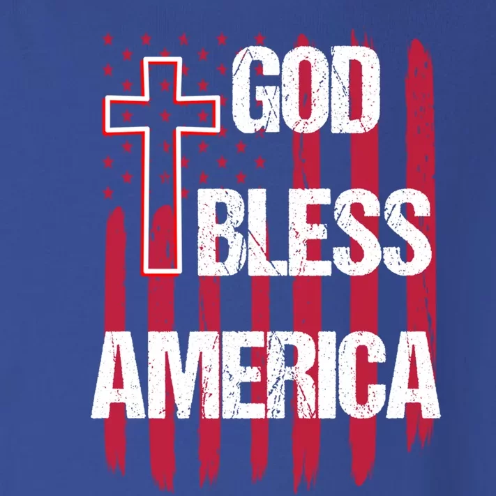 God Bless America 4th Of July Usa American Patriotic Gift Toddler Long Sleeve Shirt