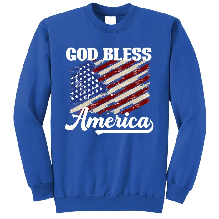 God Bless America Fun Memorial Day Veteran Graphic Cute Gift Sweatshirt