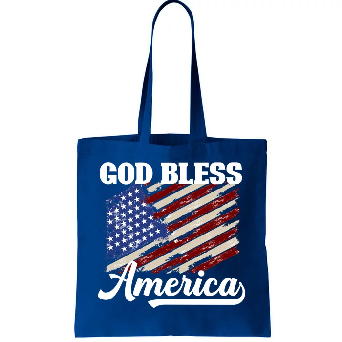 God Bless America Fun Memorial Day Veteran Graphic Cute Gift Tote Bag