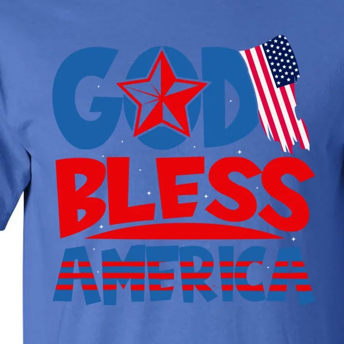 God Bless America American Flag God Bless America Gift Tall T-Shirt