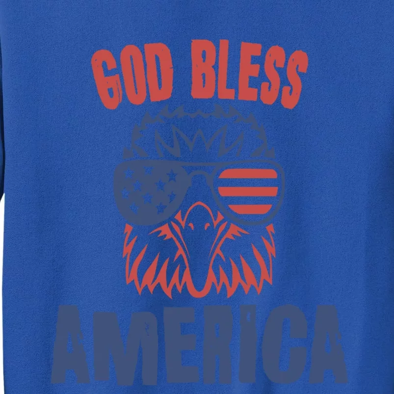 God Bless America American Flag Patriotic Eagle Gift Cute Gift Sweatshirt