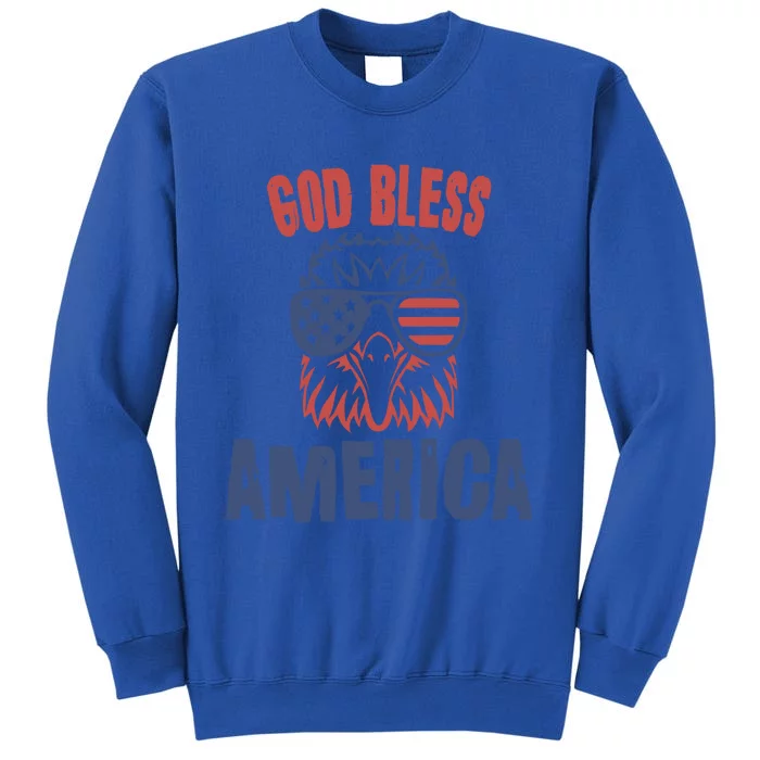 God Bless America American Flag Patriotic Eagle Gift Cute Gift Sweatshirt