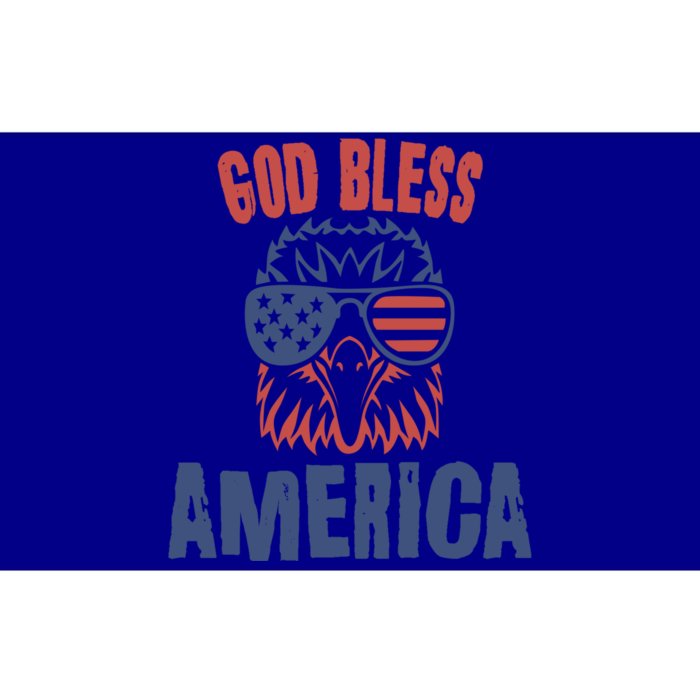 God Bless America American Flag Patriotic Eagle Gift Cute Gift Bumper Sticker