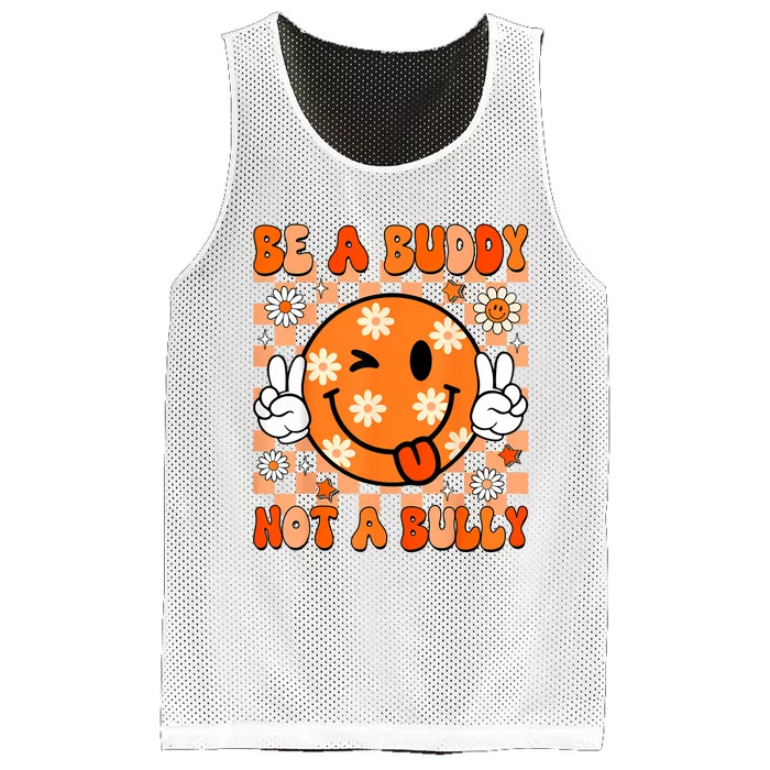 Groovy Be A Buddy Not A Bully Unity Day Anti Bullying Mesh Reversible Basketball Jersey Tank