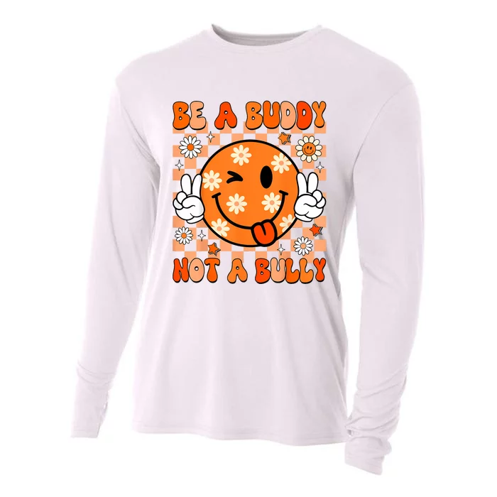 Groovy Be A Buddy Not A Bully Unity Day Anti Bullying Cooling Performance Long Sleeve Crew