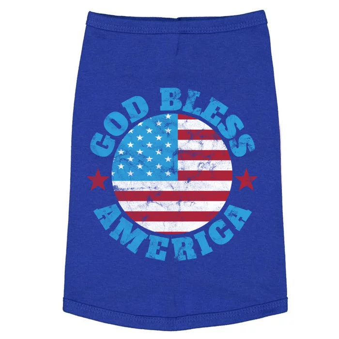 God Bless America Flag 4th Of July Great Gift Doggie Tank