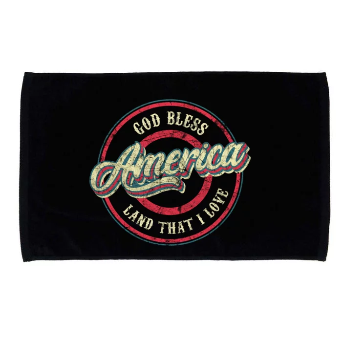 God Bless America Land That I Love Christian Meaningful Gift Microfiber Hand Towel