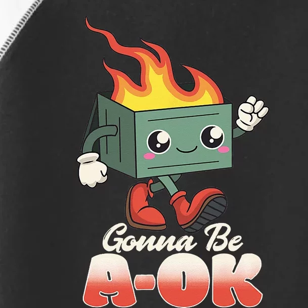 Gonna Be A OK Retro Toon Existential Dread Toddler Fine Jersey T-Shirt