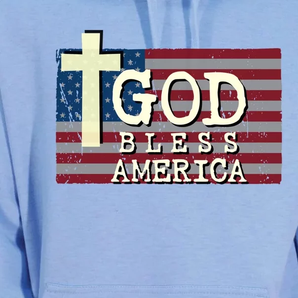 God Bless America 4th Of July Usa American Patriotic Great Gift Unisex Surf Hoodie