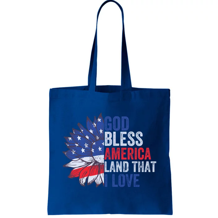 God Bless America Land That I Love Patriotic Usa Freedom Meaningful Gift Tote Bag