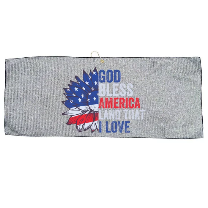 God Bless America Land That I Love Patriotic Usa Freedom Meaningful Gift Large Microfiber Waffle Golf Towel