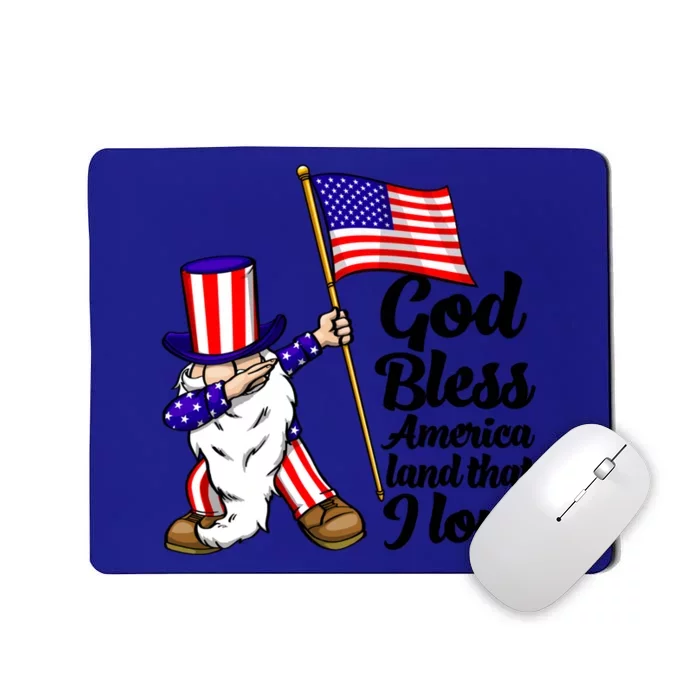 God Bless America Land That I Love Funny America Flag Love Great Gift Mousepad