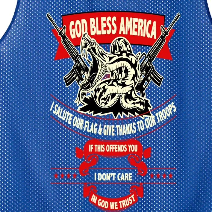 God Bless America Patriotic Gift For Military Moms Veterans Gift Mesh Reversible Basketball Jersey Tank