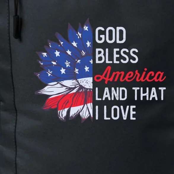 God Bless America Land That I Love Patriotic Usa Freedom Gift Daily Commute Backpack