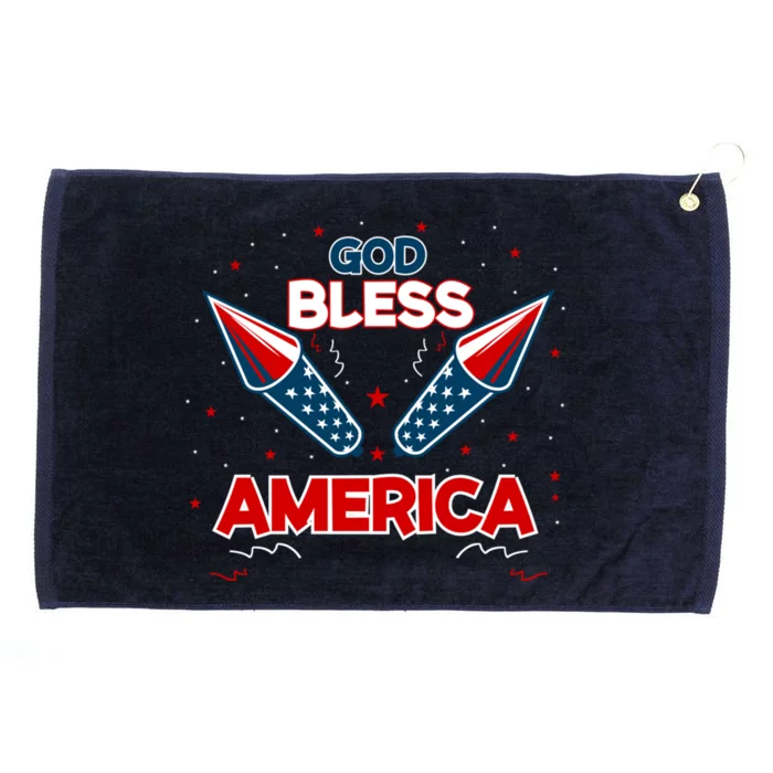 God Bless America Gift Grommeted Golf Towel