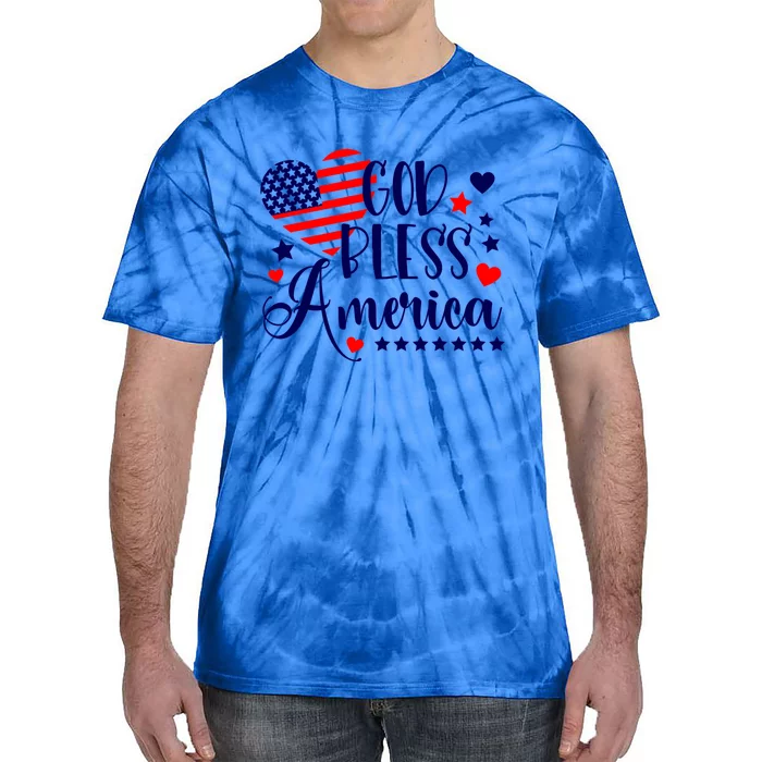 God Bless America Gift Tie-Dye T-Shirt