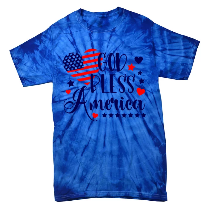 God Bless America Gift Tie-Dye T-Shirt