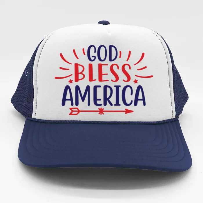 God Bless America Great Gift Trucker Hat