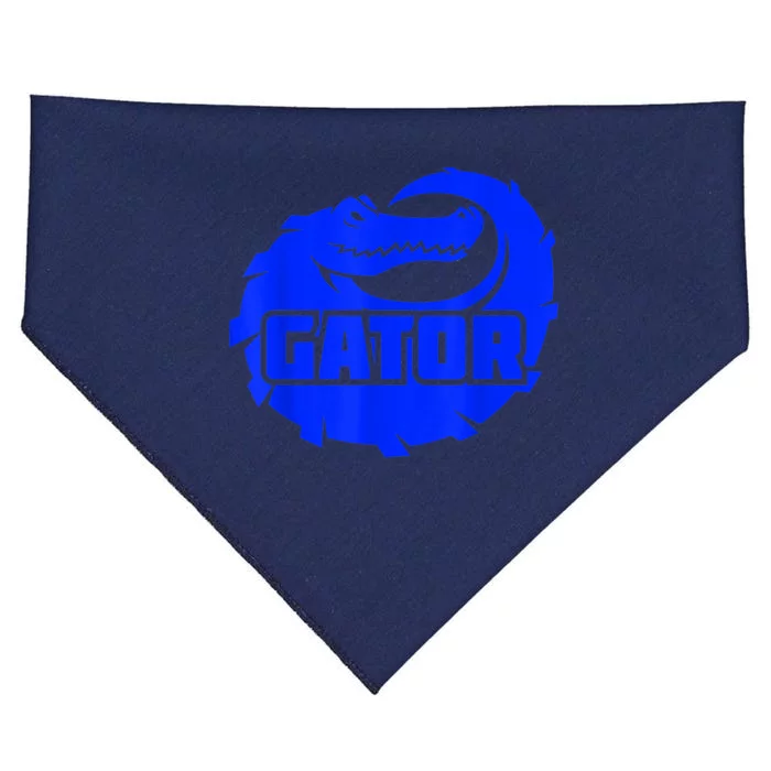 Gator Blue Alligator USA-Made Doggie Bandana