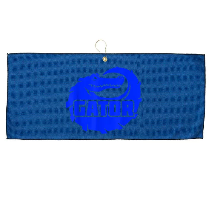 Gator Blue Alligator Large Microfiber Waffle Golf Towel