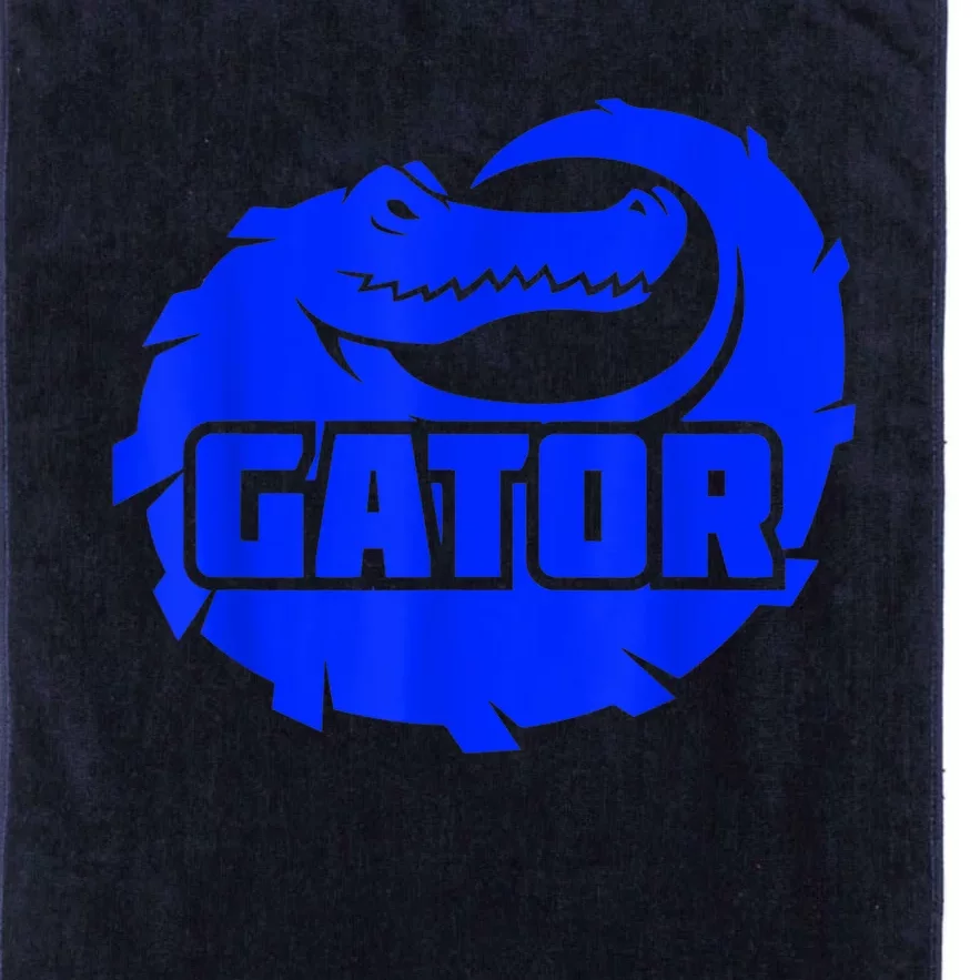 Gator Blue Alligator Platinum Collection Golf Towel