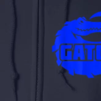 Gator Blue Alligator Full Zip Hoodie