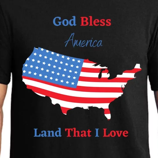 God Bless America Land That I Love Great Gift Pajama Set