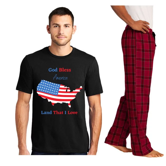 God Bless America Land That I Love Great Gift Pajama Set