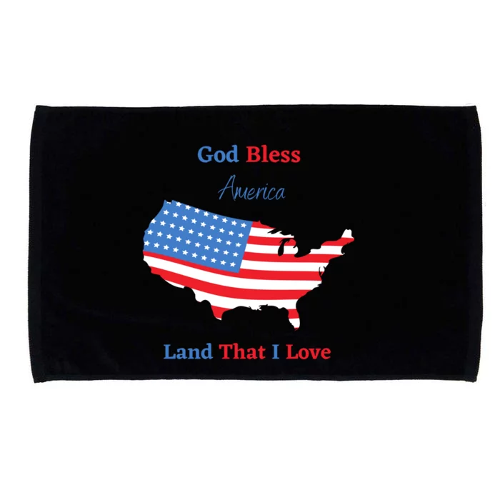 God Bless America Land That I Love Great Gift Microfiber Hand Towel