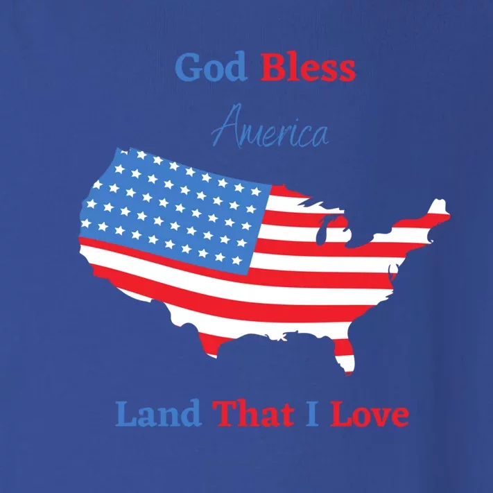 God Bless America Land That I Love Great Gift Toddler Long Sleeve Shirt