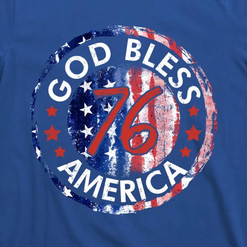 God Bless America The Spirit 76 American Flag 4th Of July Meaningful Gift T-Shirt