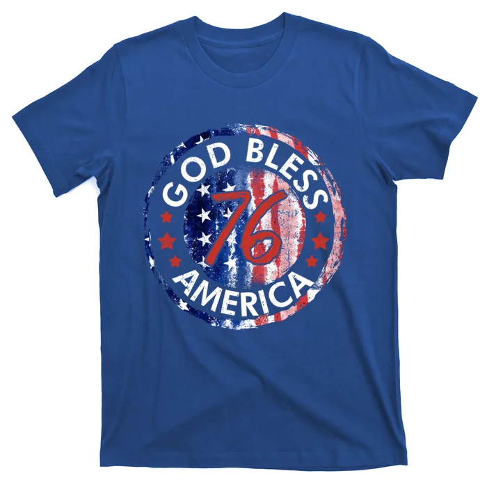 God Bless America The Spirit 76 American Flag 4th Of July Meaningful Gift T-Shirt