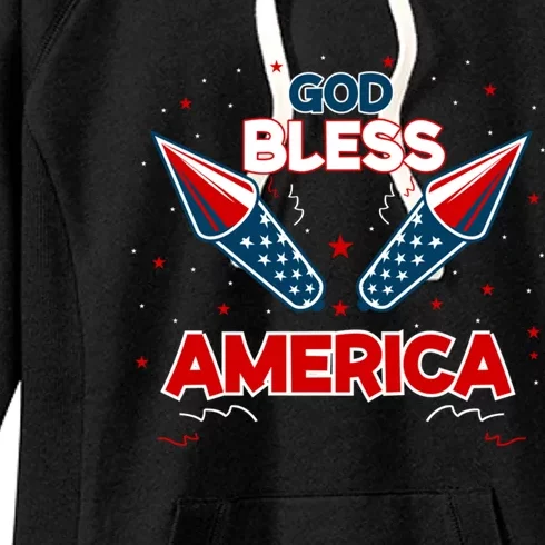 God Bless America Gift Women's Fleece Hoodie