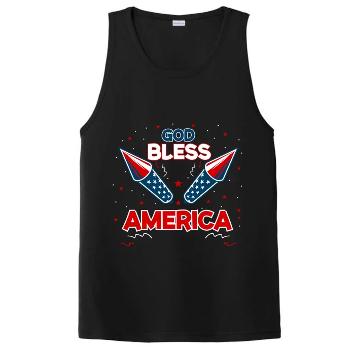 God Bless America Gift Performance Tank