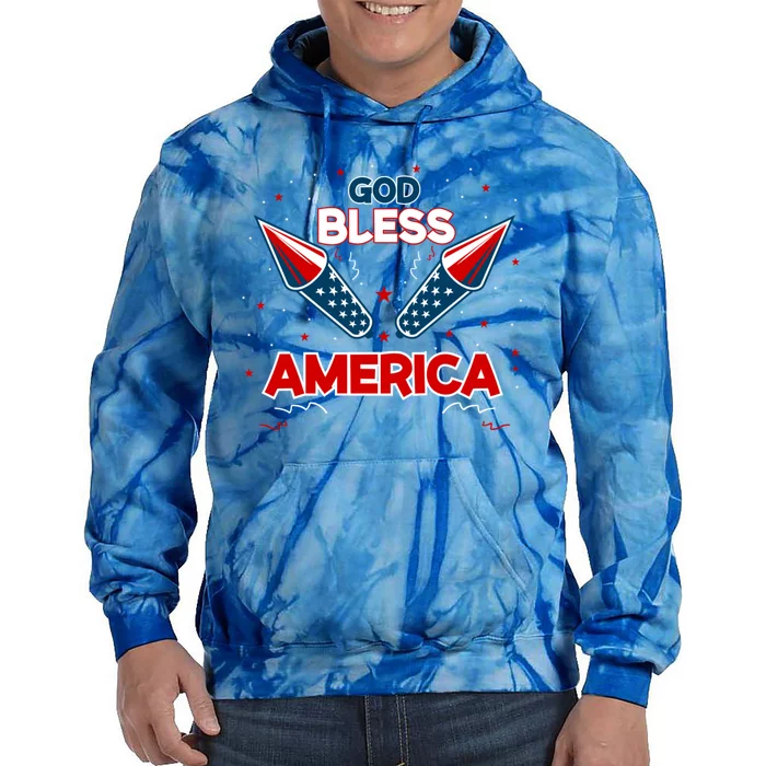 God Bless America Gift Tie Dye Hoodie