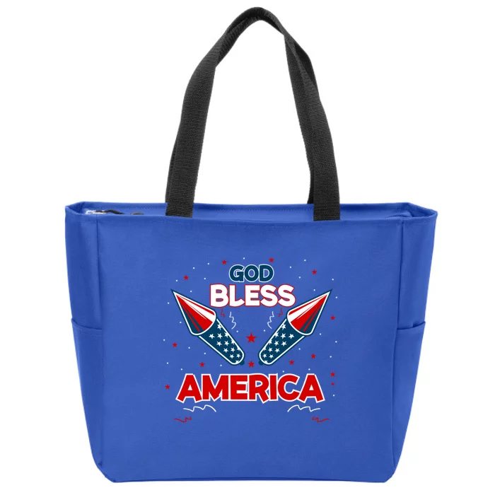 God Bless America Gift Zip Tote Bag