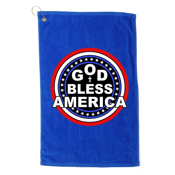 God Bless America Meaningful Gift Platinum Collection Golf Towel