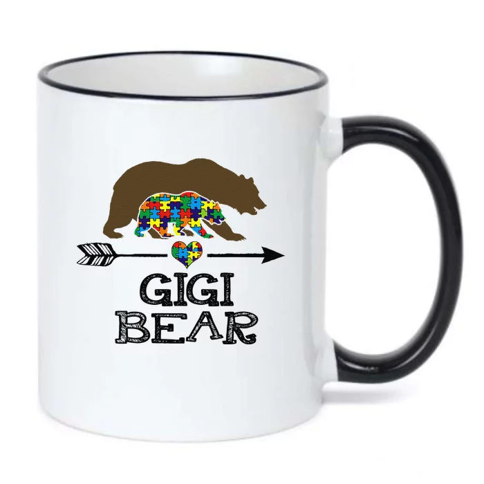 Gigi Bear Autism Awareness Autism Gigi Tee Black Color Changing Mug