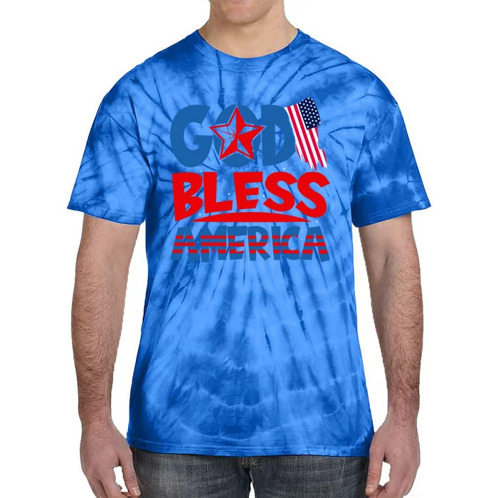 God Bless America American Flag God Bless America Gift Tie-Dye T-Shirt