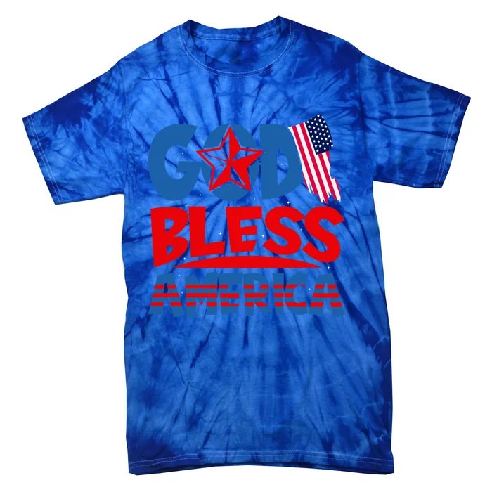 God Bless America American Flag God Bless America Gift Tie-Dye T-Shirt