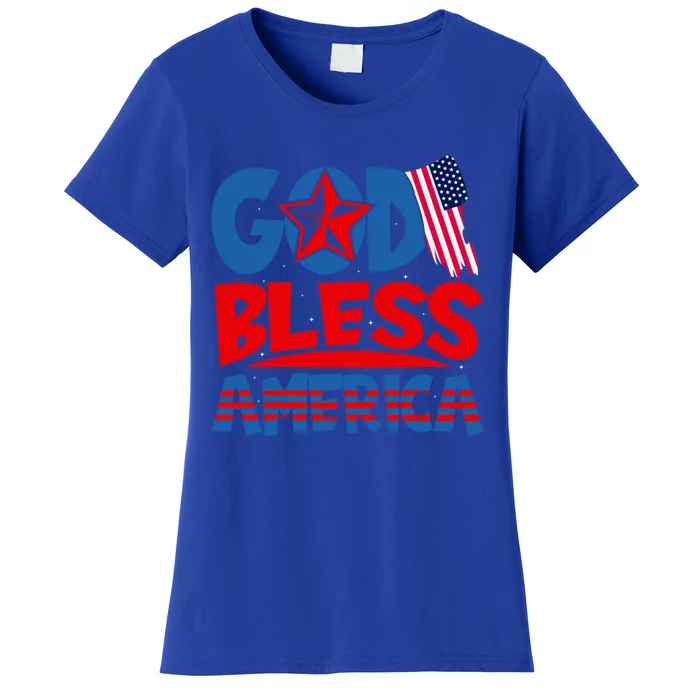 God Bless America American Flag God Bless America Gift Women's T-Shirt