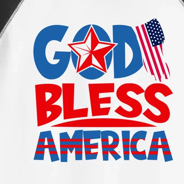 God Bless America American Flag God Bless America Gift Toddler Fine Jersey T-Shirt