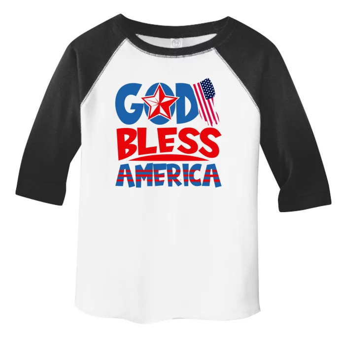 God Bless America American Flag God Bless America Gift Toddler Fine Jersey T-Shirt