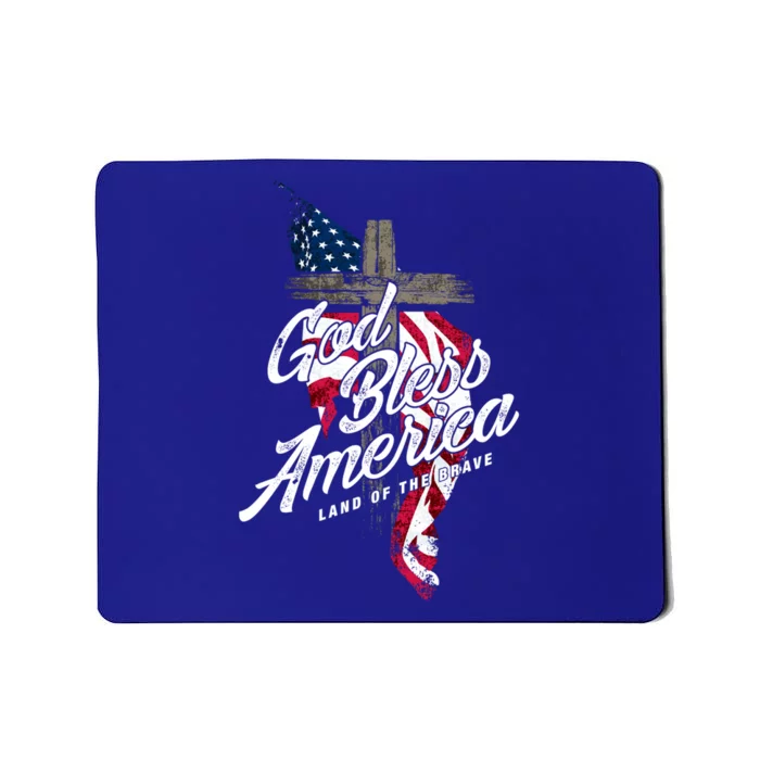 God Bless America Land Of The Brave Gift Mousepad