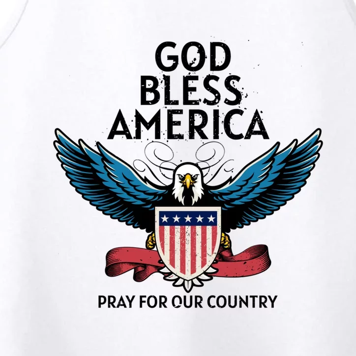 God Bless America Pray For Our Country American Pride Gift Performance Tank