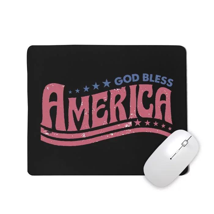 God Bless America Independence Day Mousepad